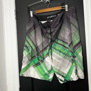 O'Neill Black and Gray Swim Shorts